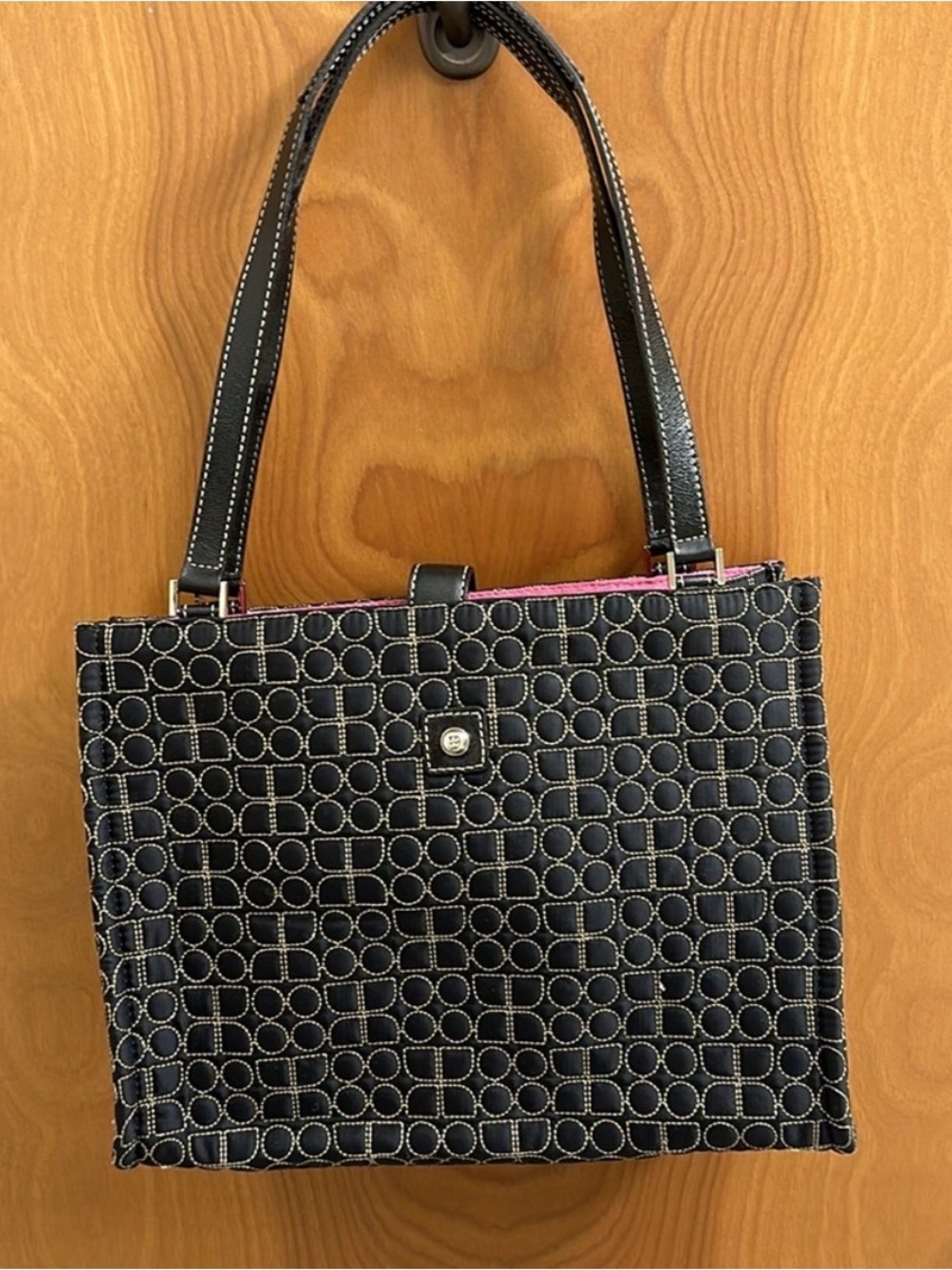 Kate Spade purse saffron quilted Noel style